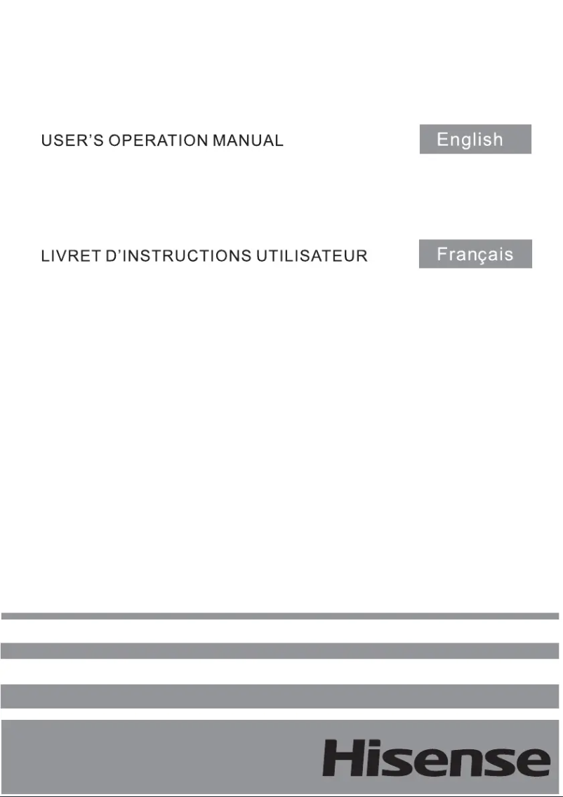 Page n°1 - Manuel utilisateur Hisense FV306N4AW1