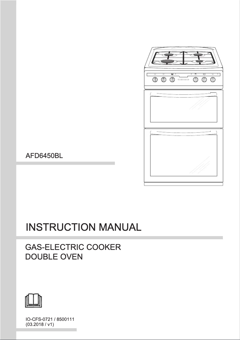 Page 1 de la notice Manuel utilisateur Amica AFD6450BL