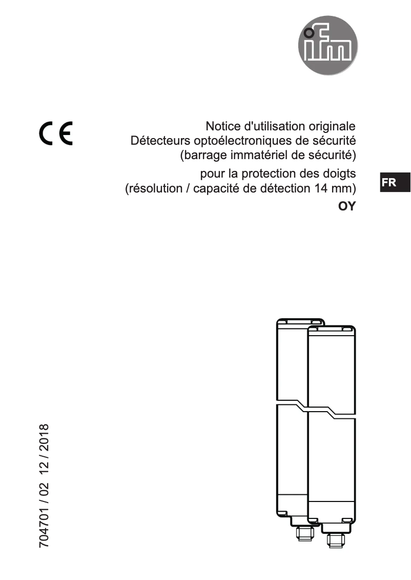 Image de la première page du manuel de l'appareil OY002S