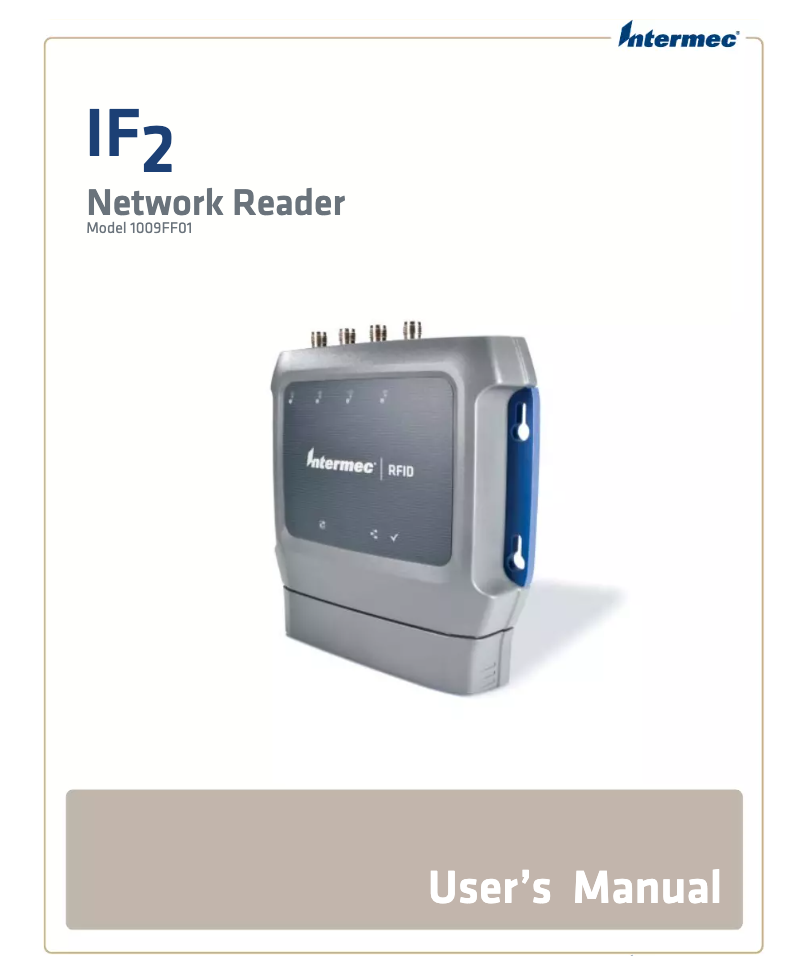 Page n°1 - Manuel utilisateur Intermec IF2