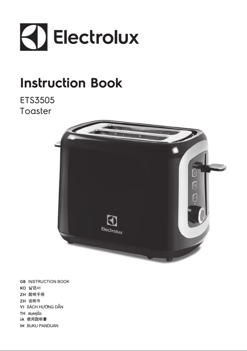 Page 1 de la notice Manuel utilisateur Electrolux ETS3505