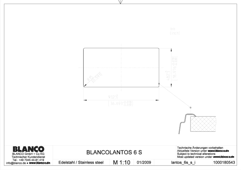 Image de la première page du manuel de l'appareil LANTOS 6 S