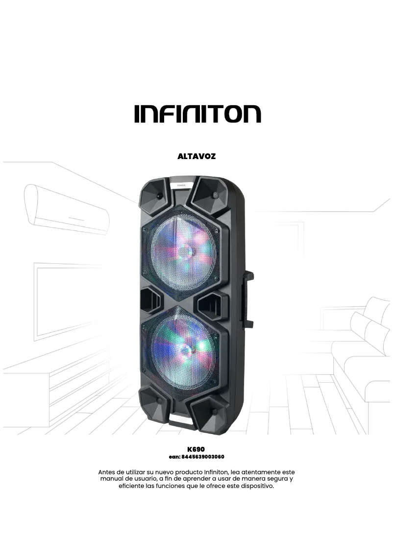 Page 1 de la notice Manuel utilisateur Infiniton K690