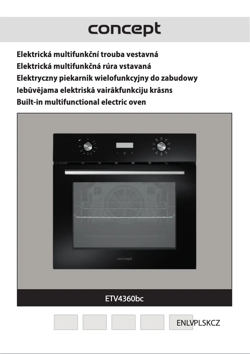 Page n°1 - Manuel utilisateur Concept ETV4360bc