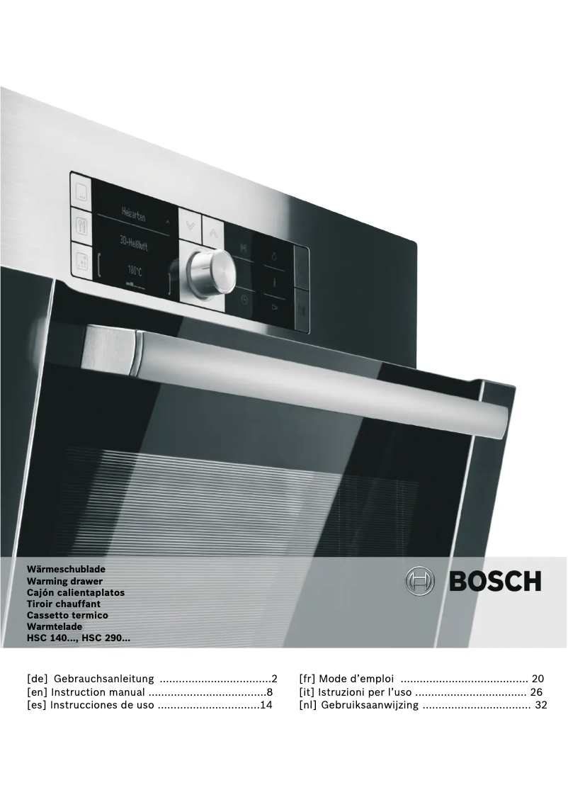 Page n°1 - Manuel utilisateur Bosch HSC140P21B