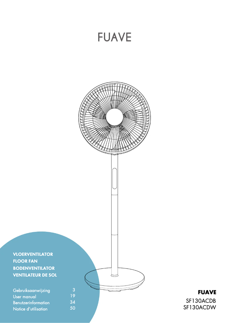 Page 1 de la notice Manuel utilisateur Fuave SF130ACDB