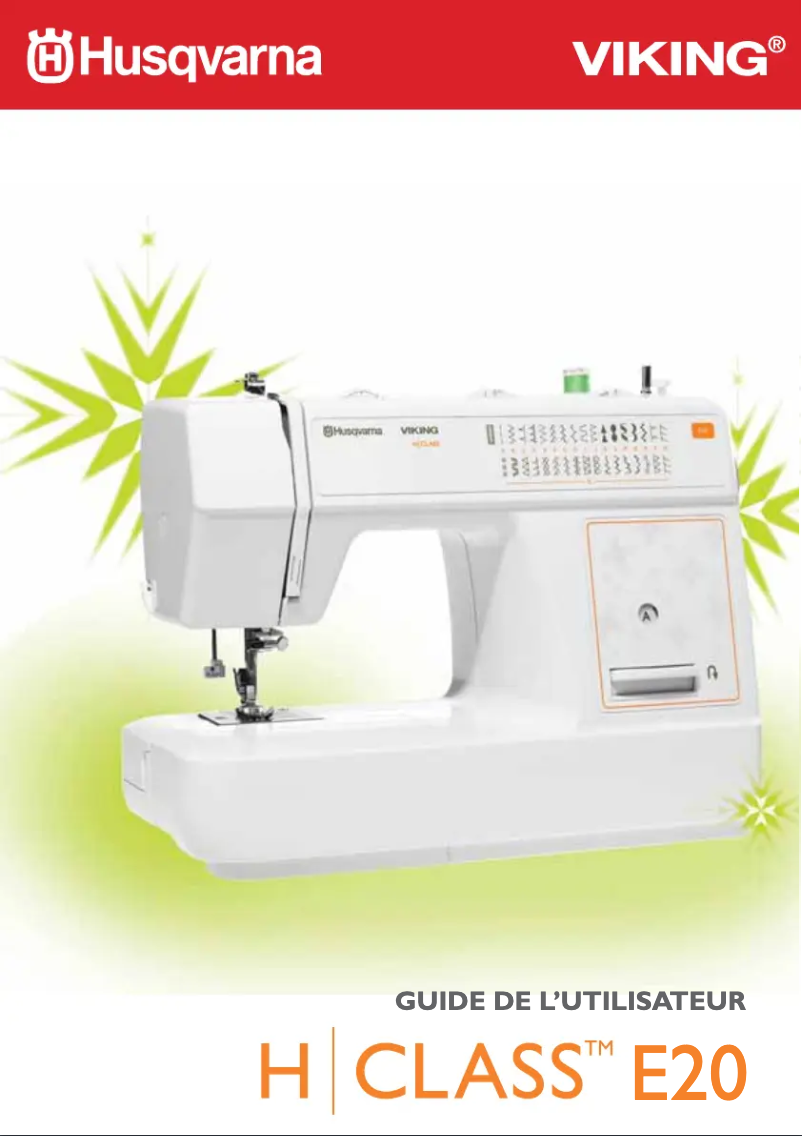 Page n°1 - Manuel utilisateur Husqvarna-Viking H-Class E20