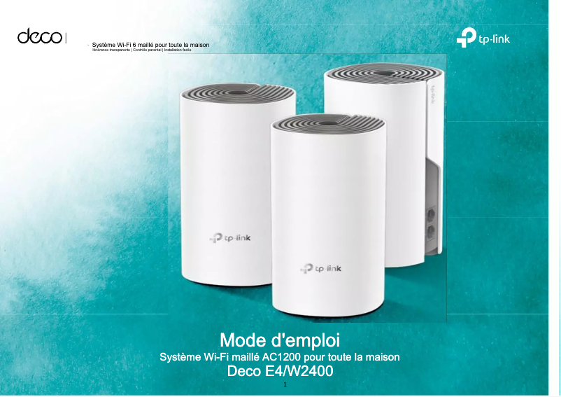 Página 1 del manual Manual de usuario TP-Link Deco E4