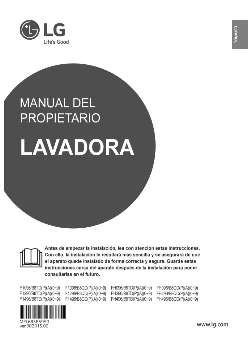 Page n°1 - Manuel utilisateur LG FH296QD7
