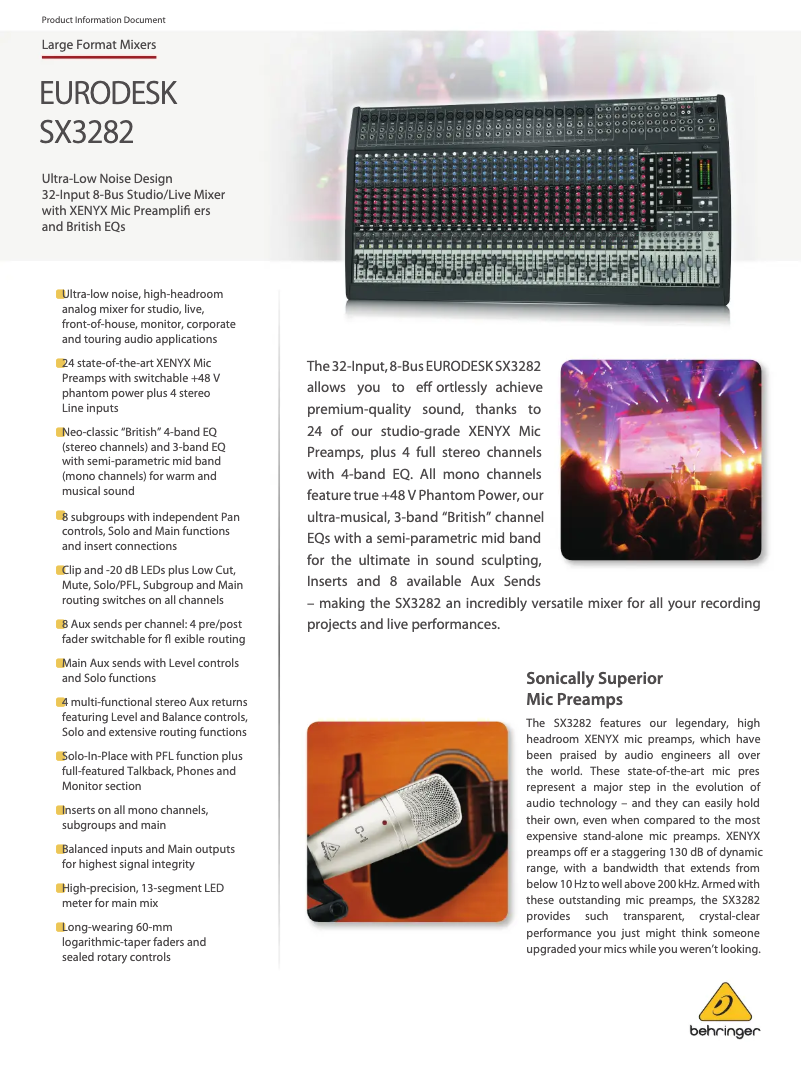 Image de la première page du manuel de l'appareil Eurodesk SX3282