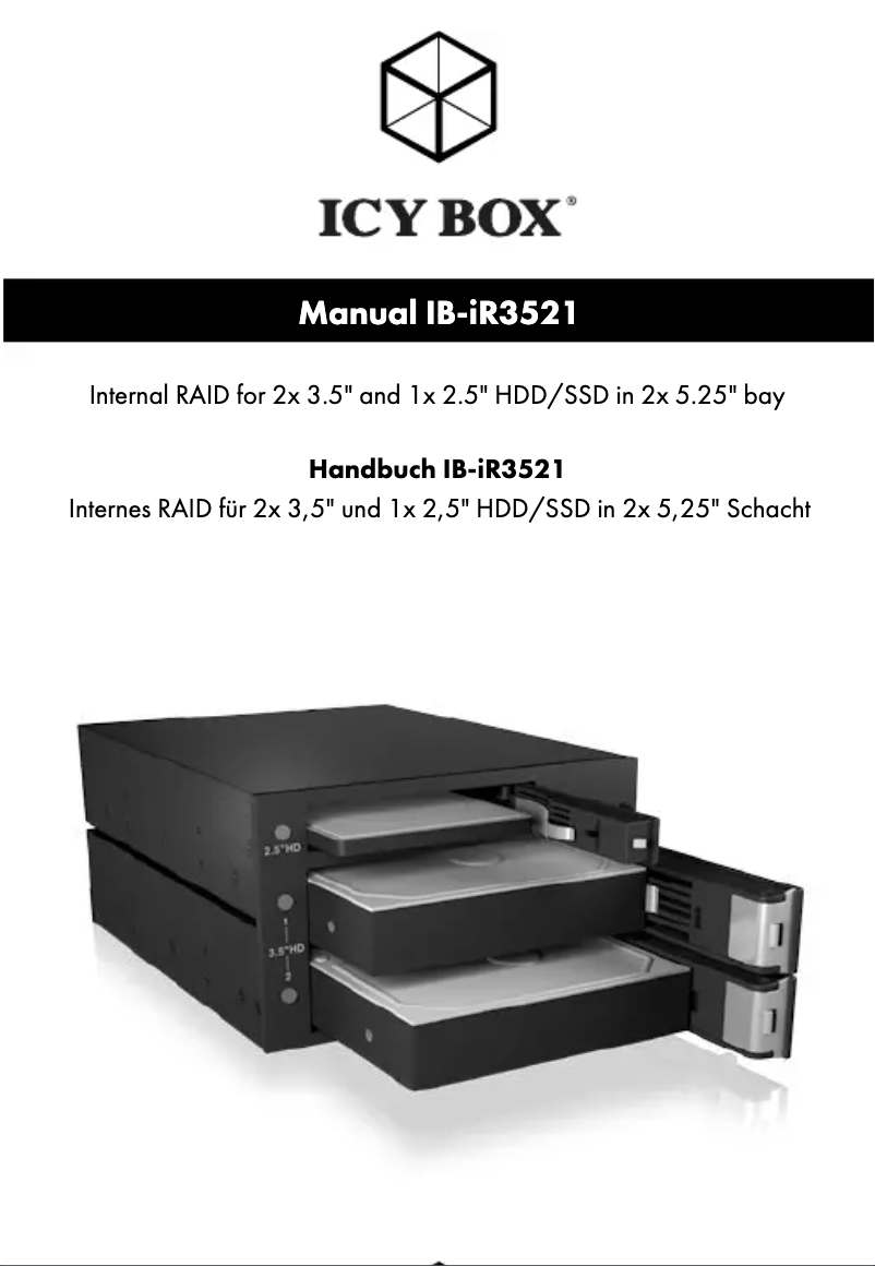 Page n°1 - Manuel utilisateur Icy Box IB-IR3521