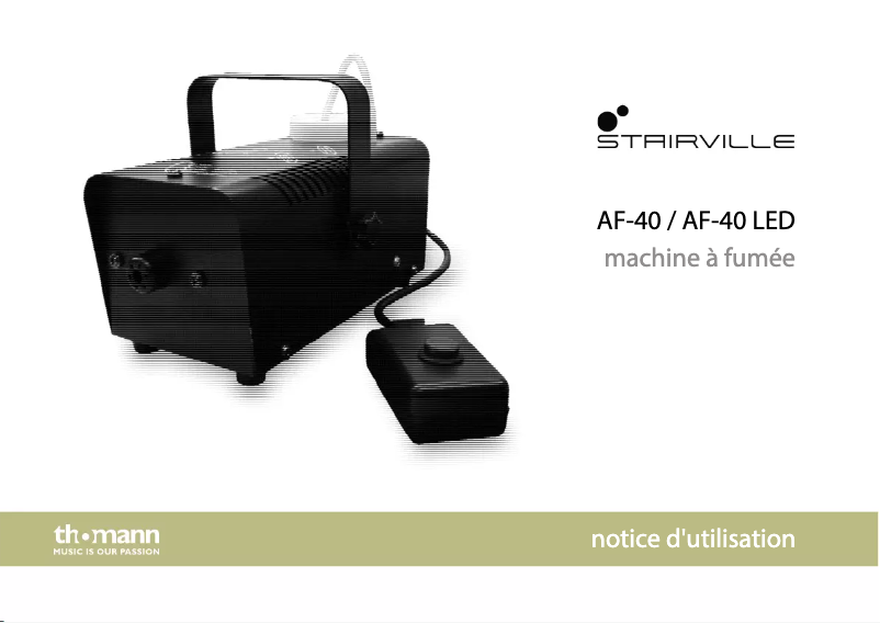 Page 1 de la notice Manuel utilisateur Stairville AF-40