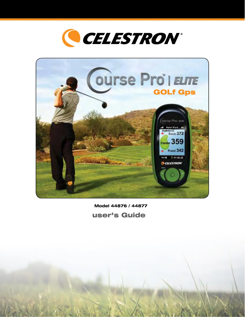 Page 1 de la notice Manuel utilisateur Celestron CoursePro Elite 44876