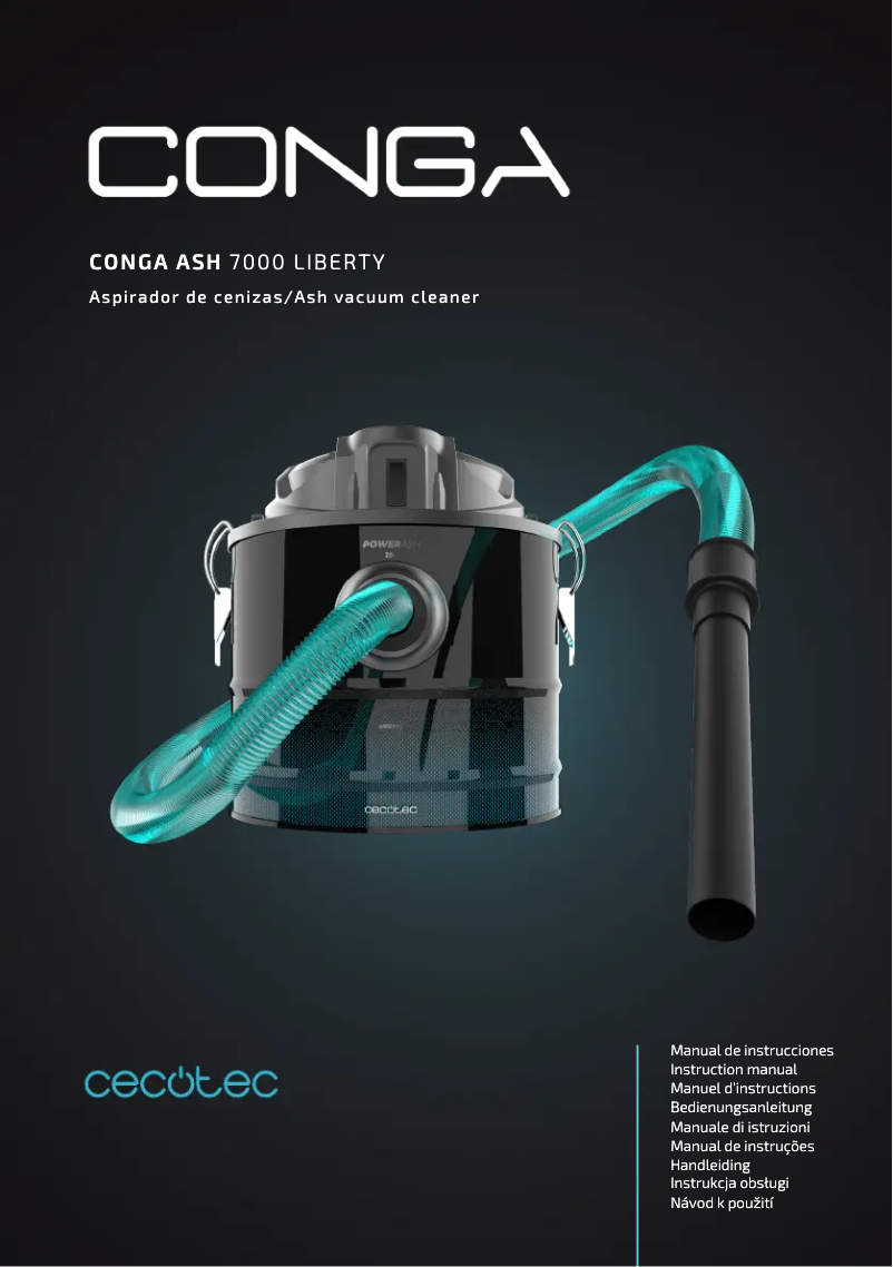 Page 1 de la notice Manuel utilisateur Cecotec Conga Ash 7000 Liberty