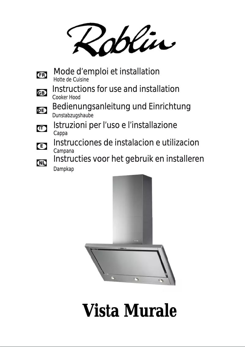 Página 1 del manual Manual de usuario Roblin Vista