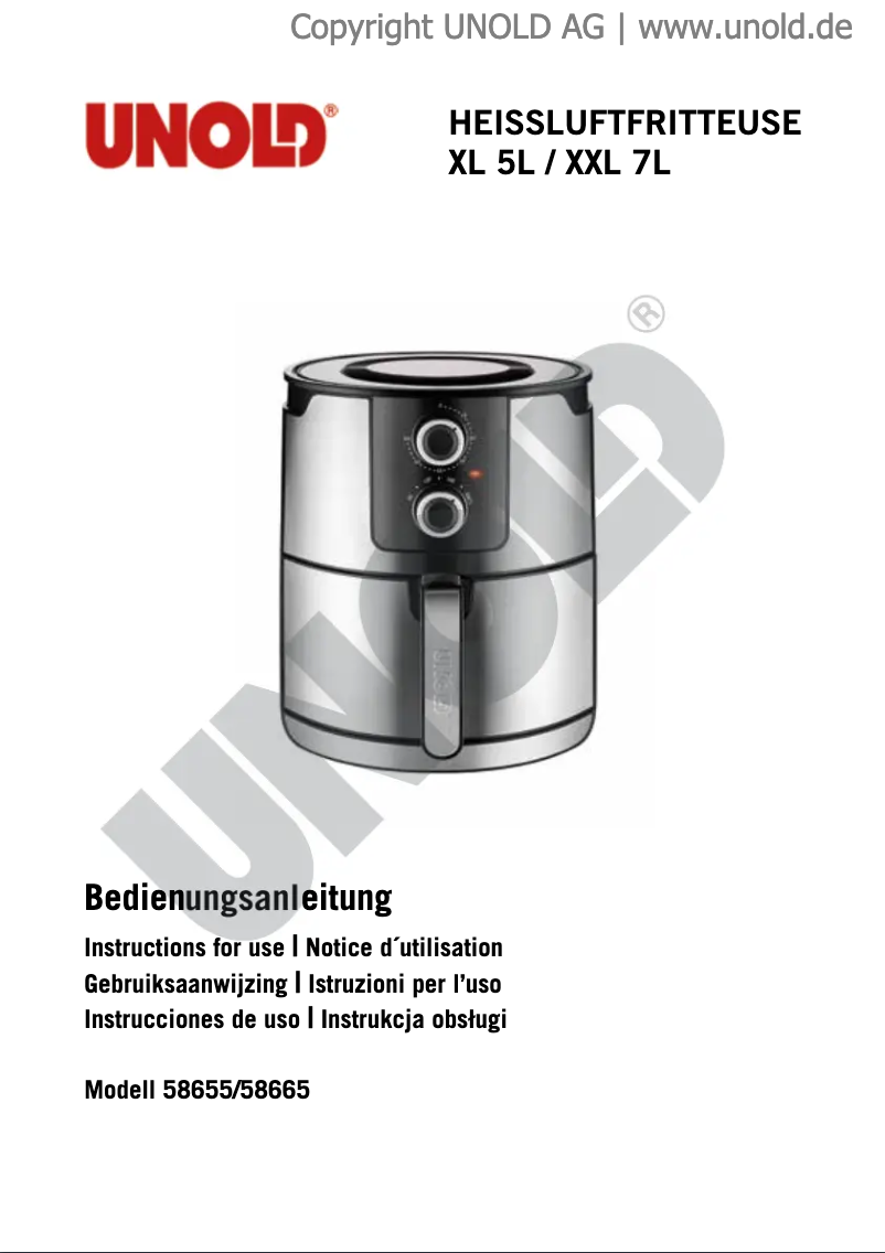 First page image of the manual for 58655