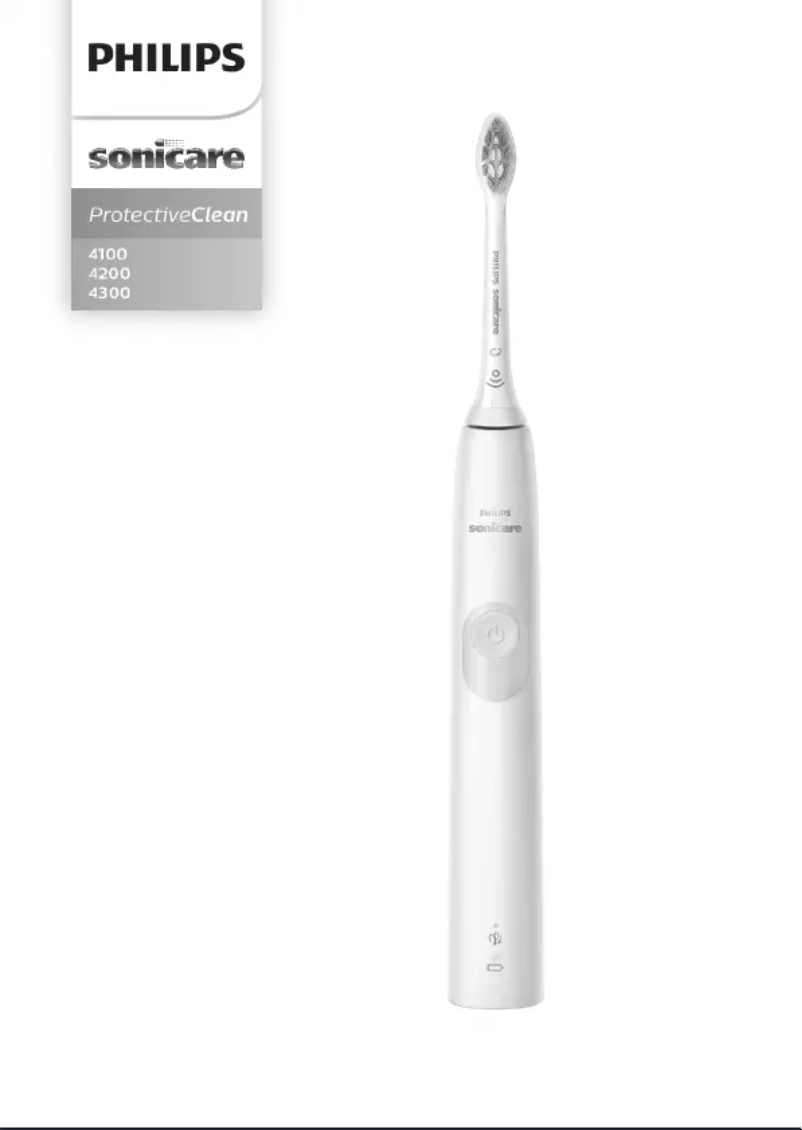 Page n°1 - Manuel utilisateur Philips Sonicare ProtectiveClean 4300 HX6806