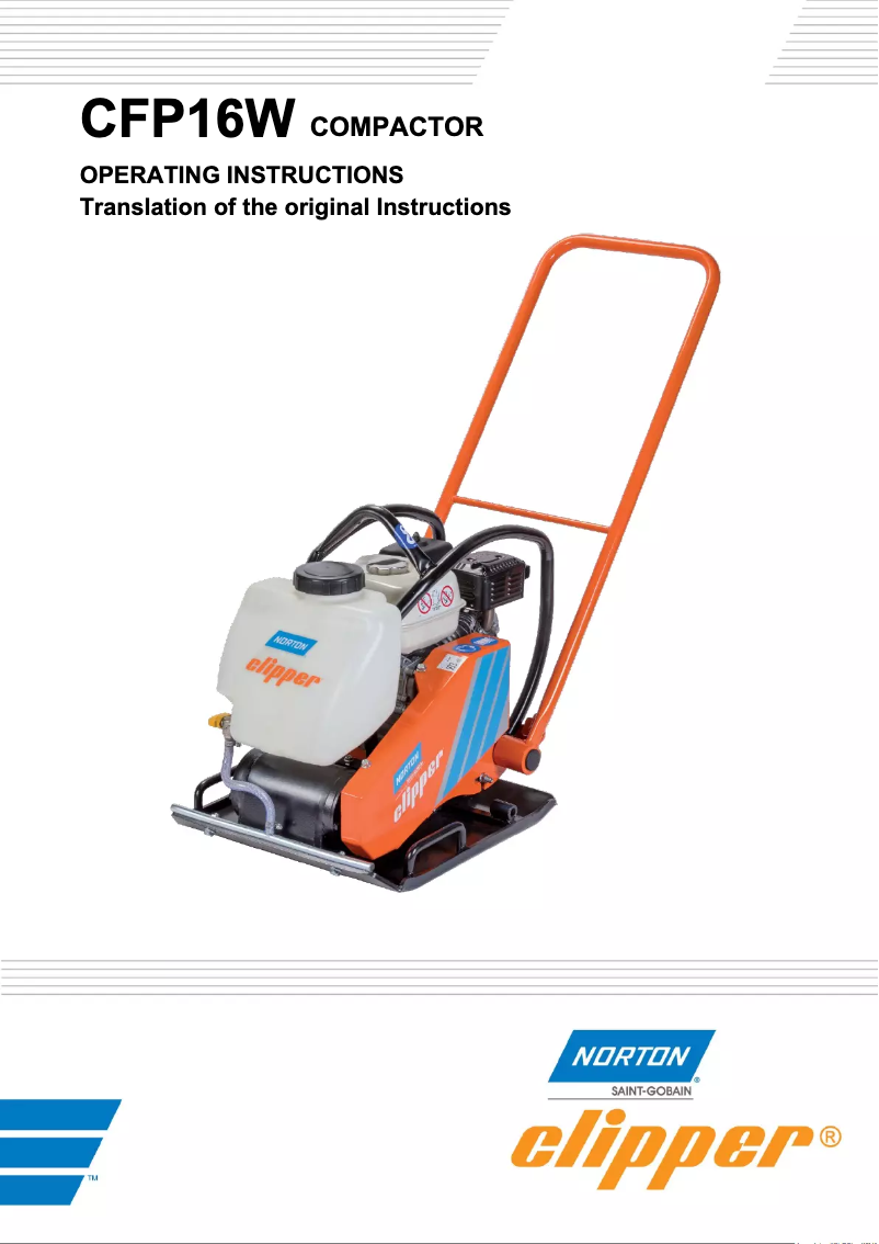 Page 1 de la notice Manuel utilisateur Norton Clipper CFP 16W