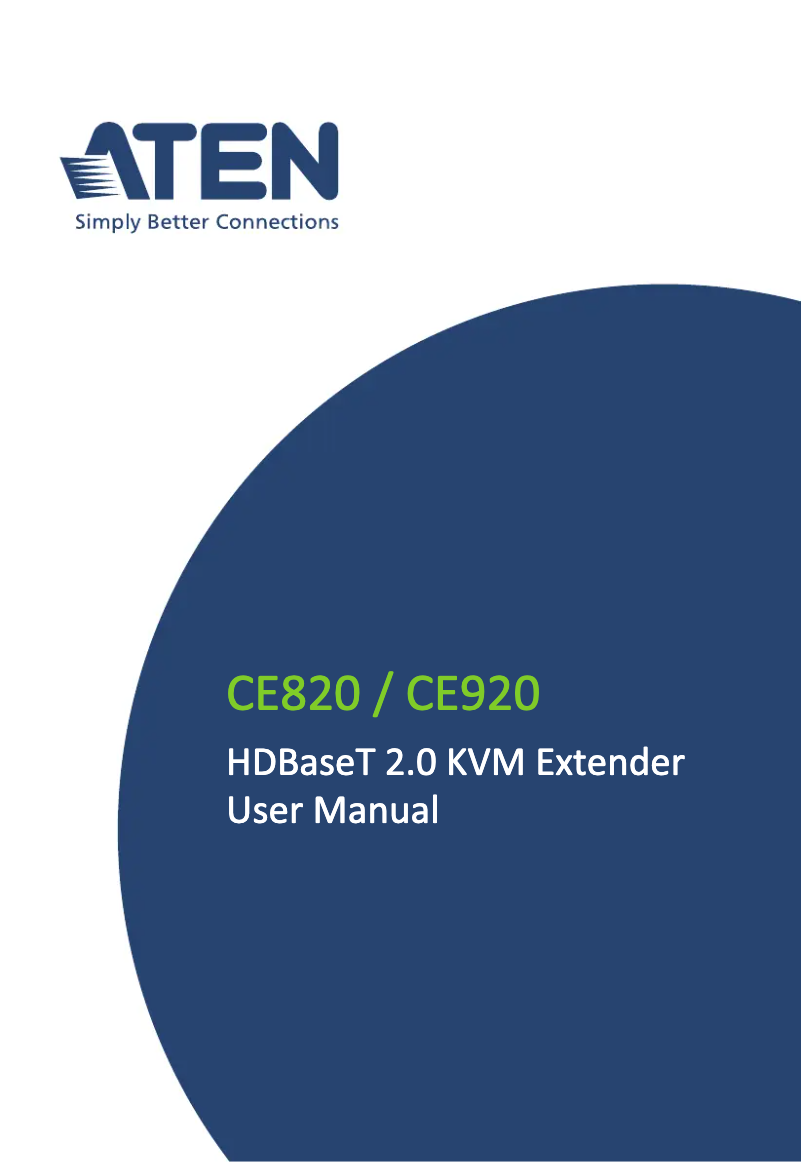Page 1 de la notice Manuel utilisateur ATen CE920L