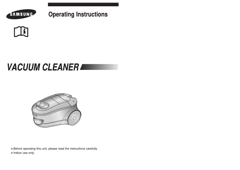 Page 1 de la notice Manuel utilisateur Samsung SC7851