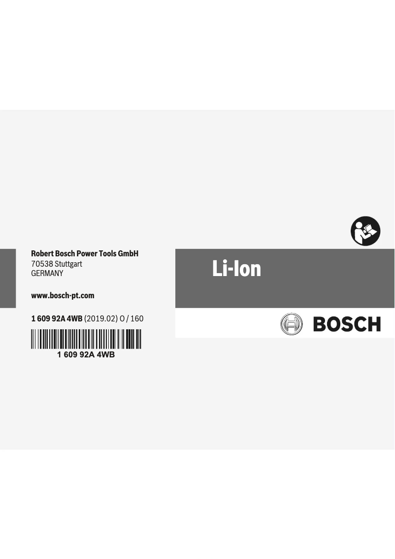 Page n°1 - Manuel utilisateur Bosch BCS82KA14