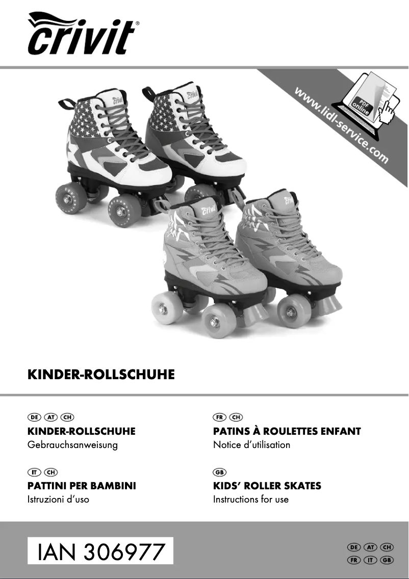 Page n°1 - Manuel utilisateur Crivit IAN 306977