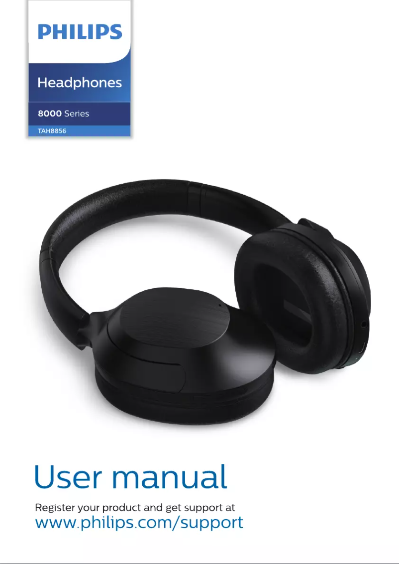 Page 1 of the manual User Manual Philips TAH8856