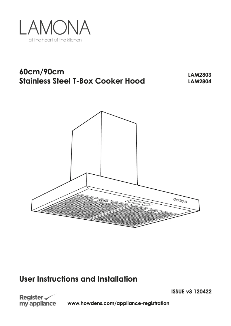 Page n°1 - Manuel utilisateur Lamona LAM2803