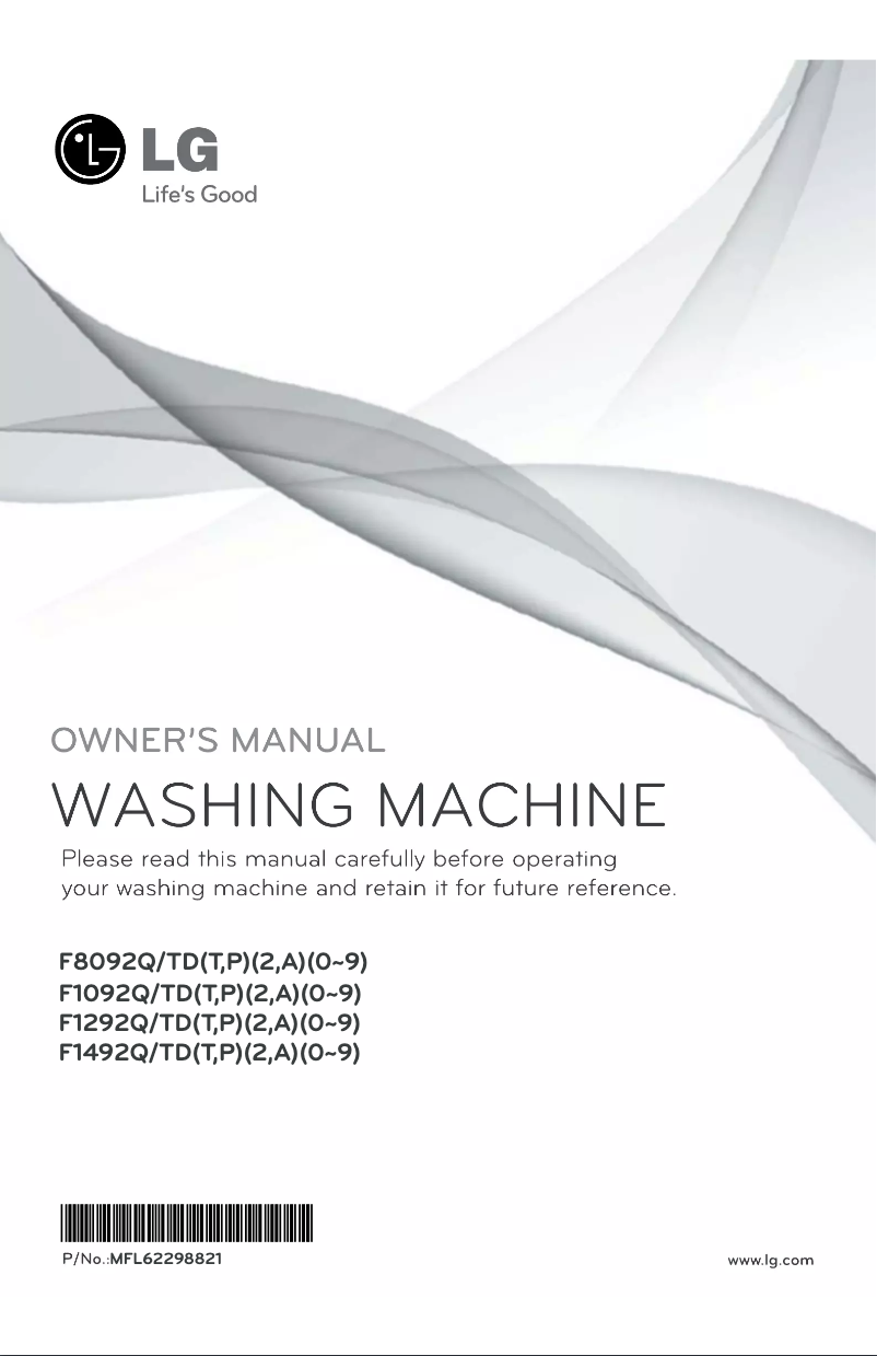 Image de la première page du manuel de l'appareil F1092QDTA5