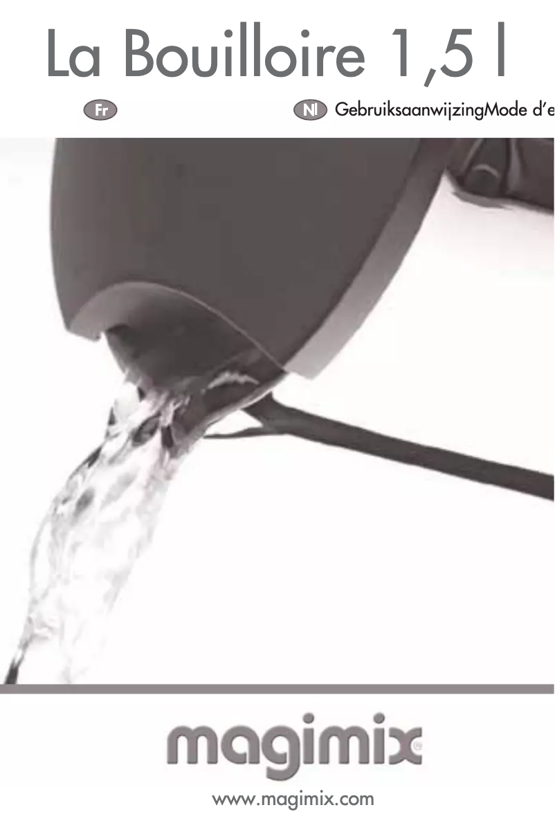 Page n°1 - Manuel utilisateur Magimix La Bouilloire 1,5L 11555