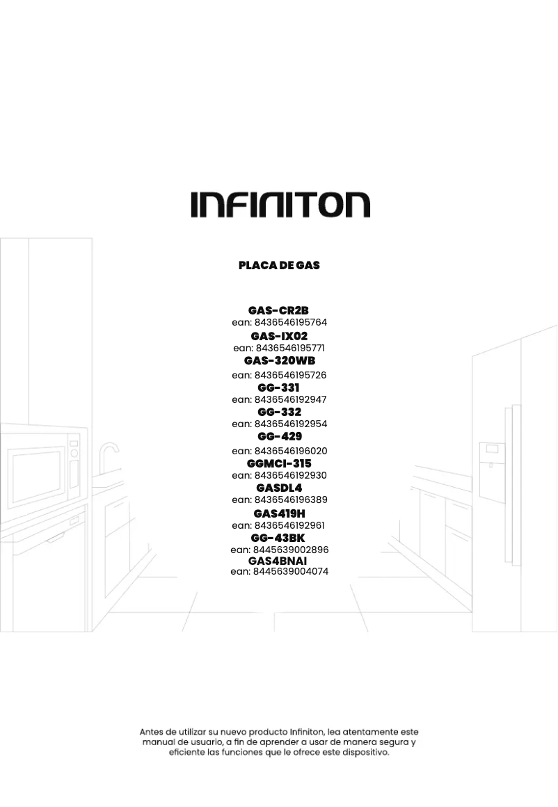 Page n°1 - Manuel utilisateur Infiniton GG-43BK