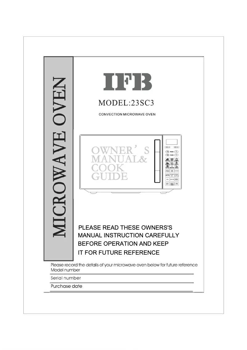 Página 1 del manual Manual de usuario IFB 23SC3