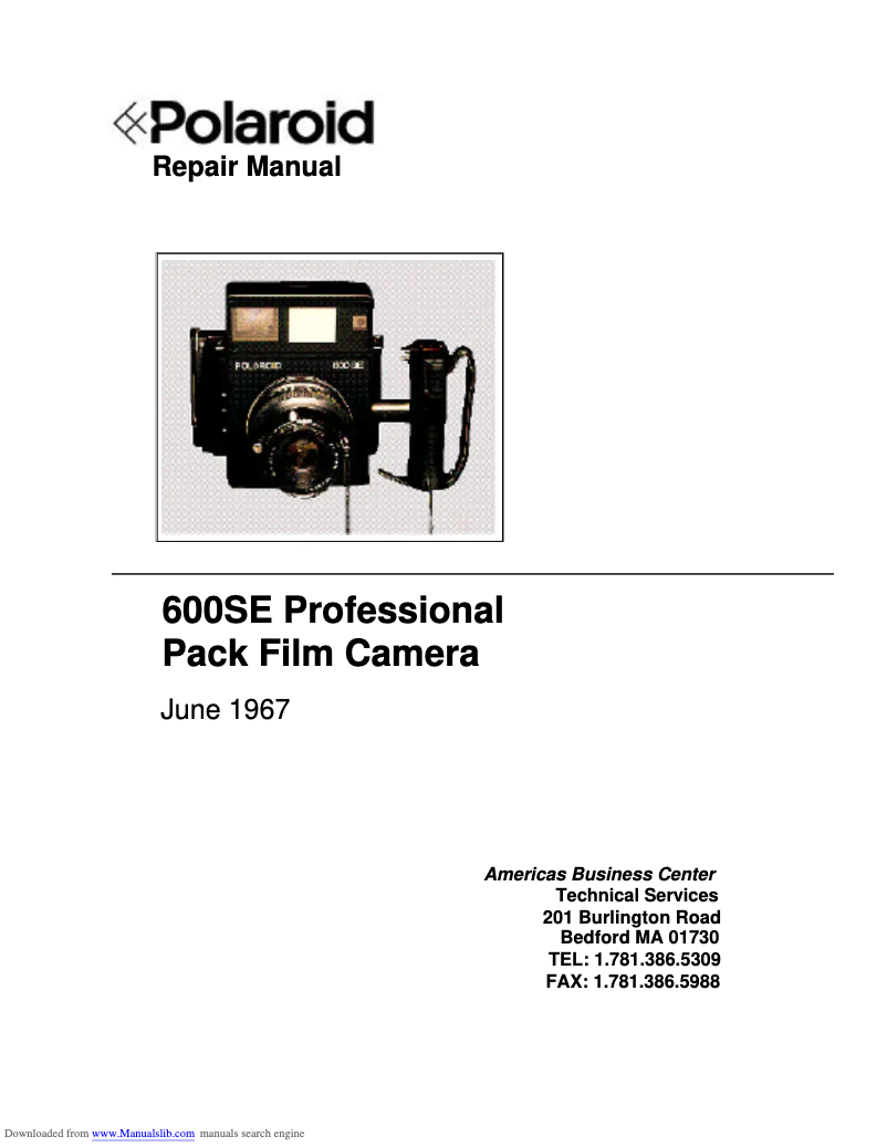 Image de la première page du manuel de l'appareil 600SE