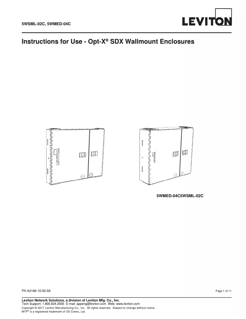 Image de la première page du manuel de l'appareil 5WSML-02C