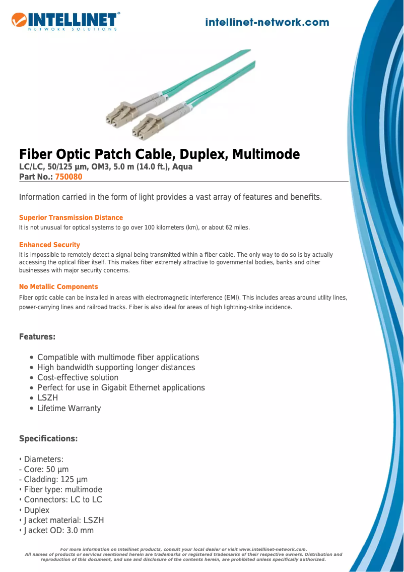 Imagen de la primera página del manual del dispositivo 750080