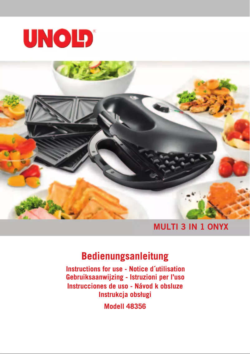 Image de la première page du manuel de l'appareil Onyx MULTI