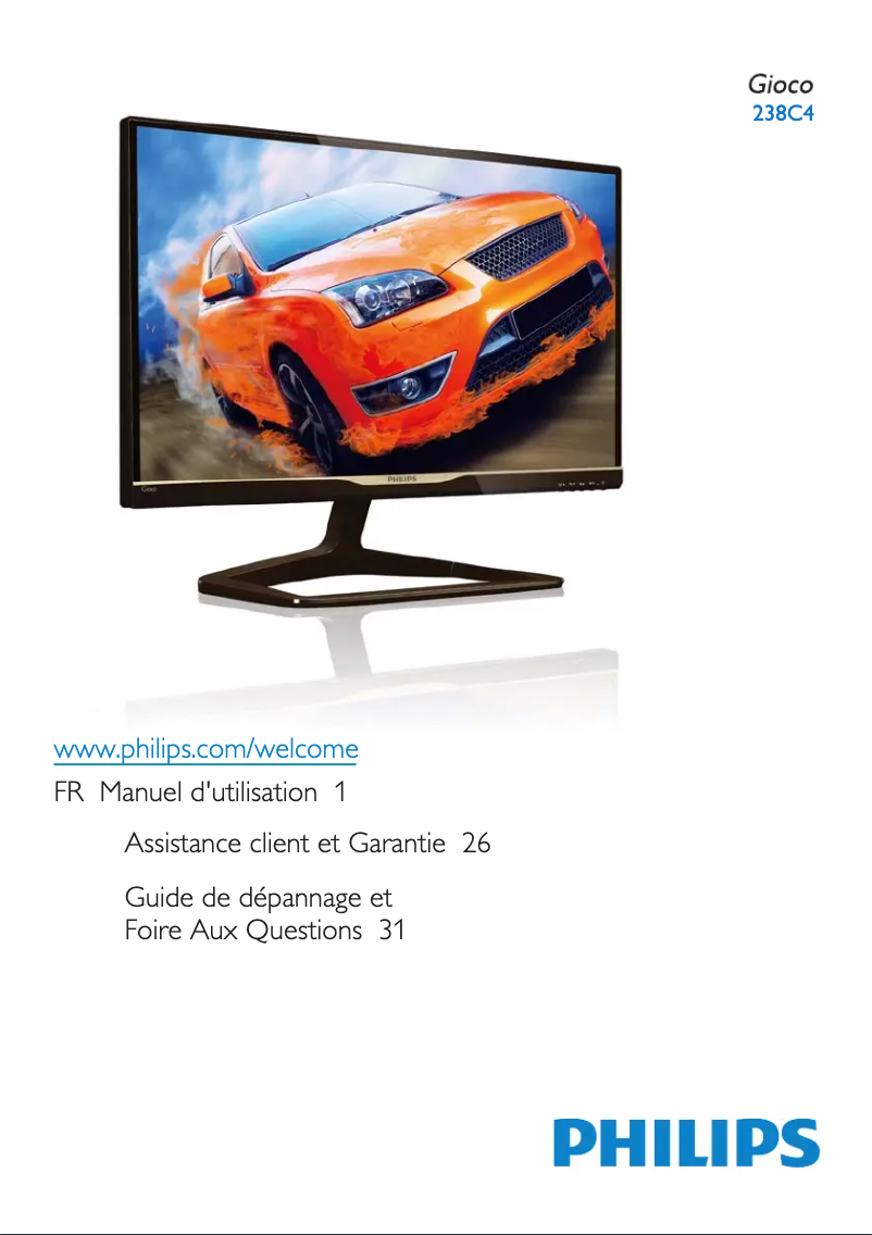 Page n°1 - Manuel utilisateur Philips Brilliance Gioco 23"