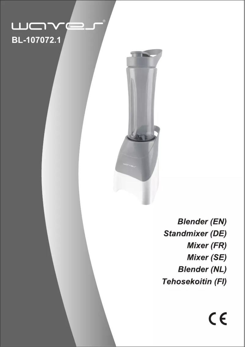 Image de la première page du manuel de l'appareil Blender To Go BL-1070721