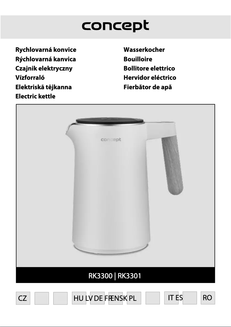 Image de la première page du manuel de l'appareil RK3300