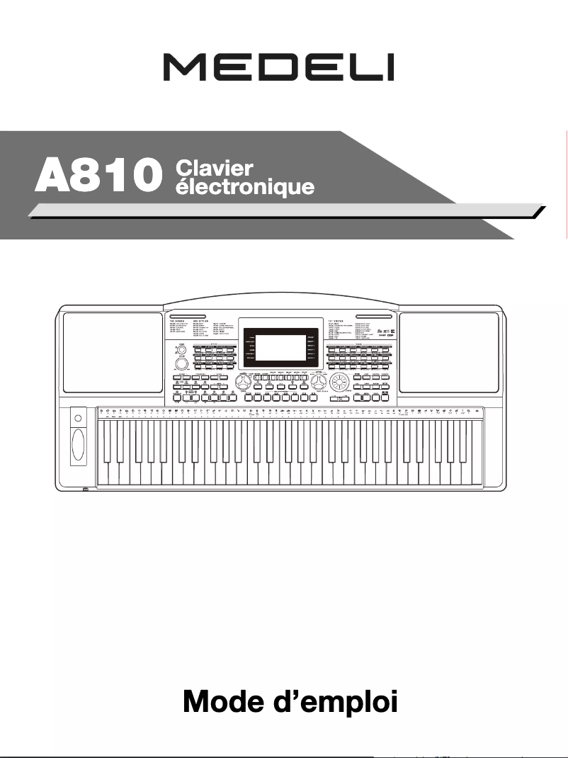 Image de la première page du manuel de l'appareil AW830