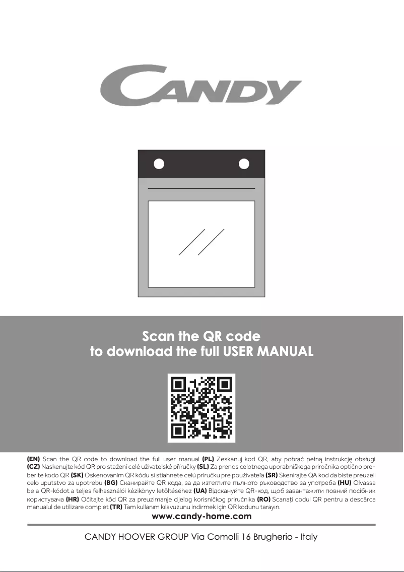 Page 1 de la notice Manuel utilisateur Candy FMBC A886 E0