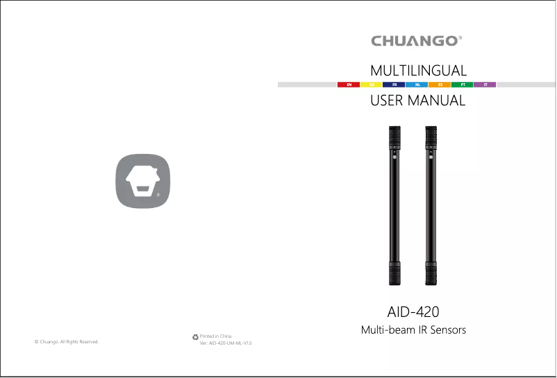 Image de la première page du manuel de l'appareil AID-420