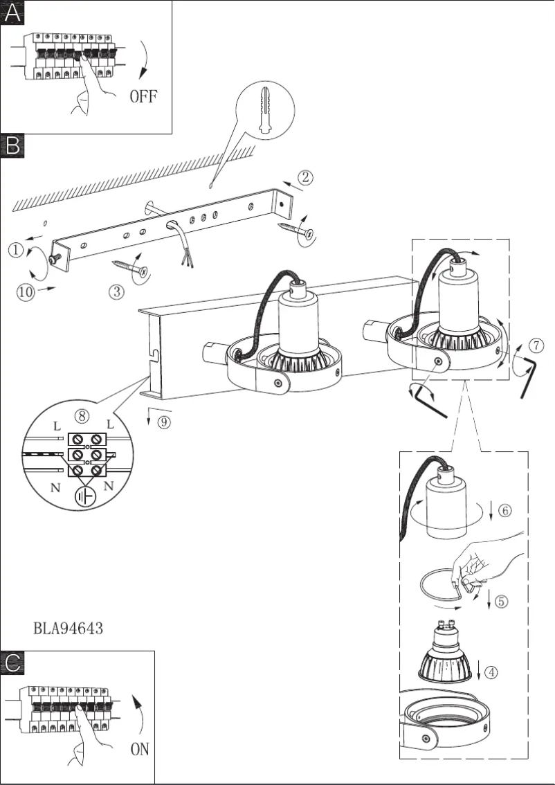 Page n°1 - Manuel utilisateur Eglo Novorio