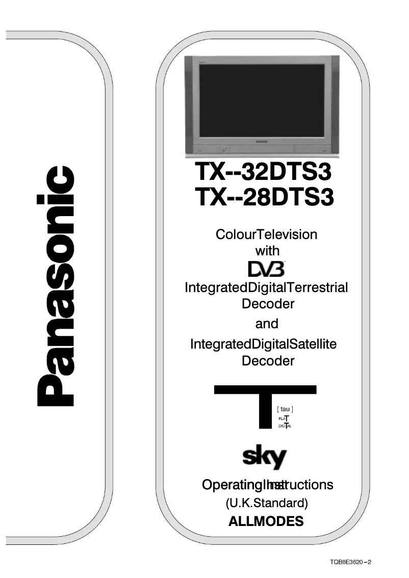 Image de la première page du manuel de l'appareil TX-28DTS3