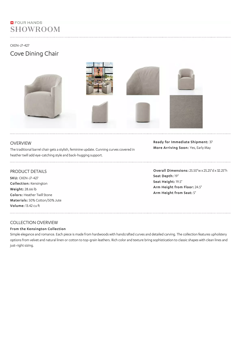 Page 1 de la notice Manuel utilisateur Four Hands CKEN-J7-427