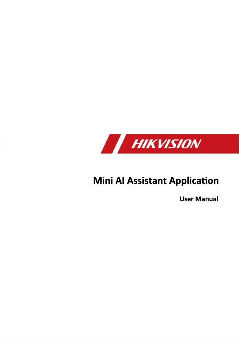 Page 1 de la notice Manuel utilisateur Hikvision DS-MCC216/32G/WIFI