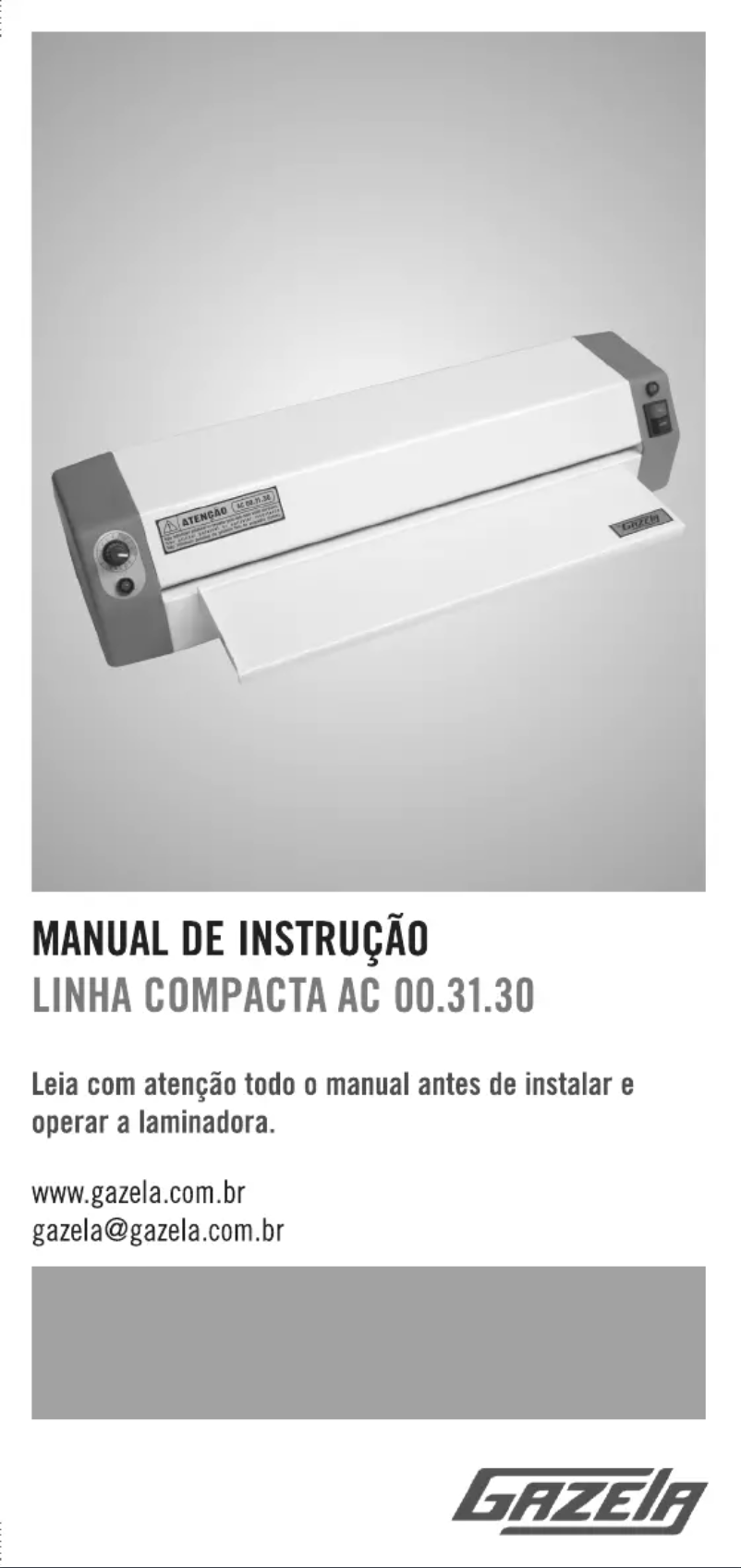 Page n°1 - Manuel utilisateur Gazela AC 00.31.30