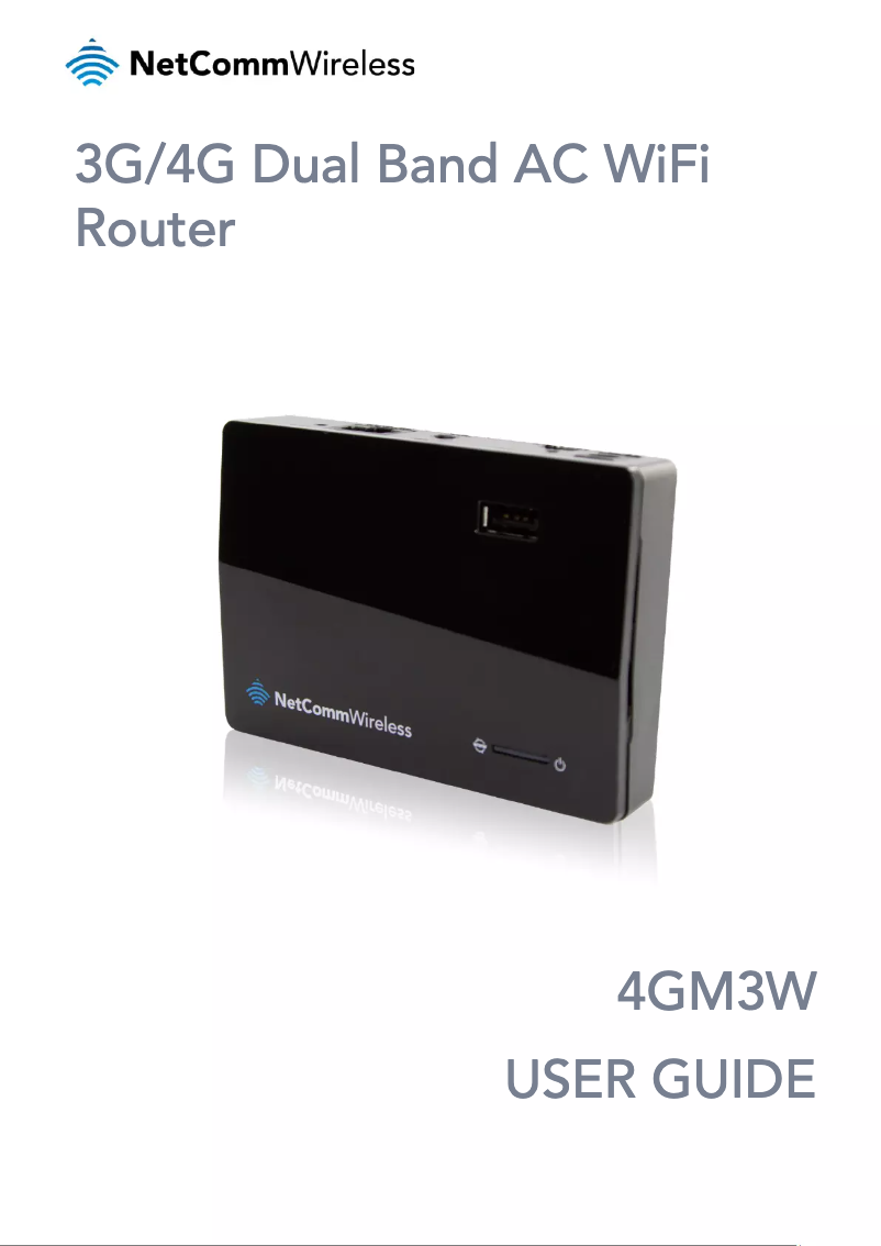 Page 1 de la notice Manuel utilisateur Netcomm 4GM3W