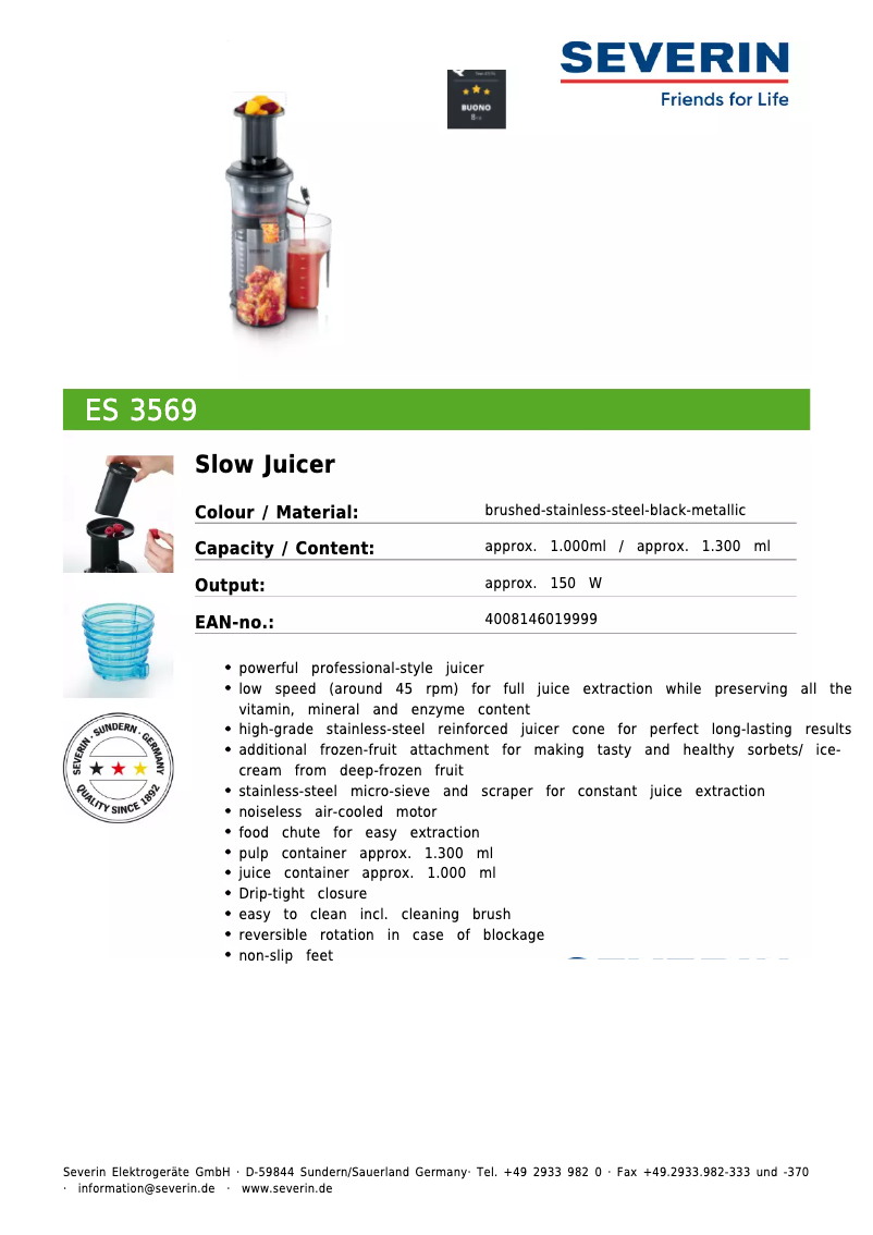 Imagen de la primera página del manual del dispositivo ES 3569