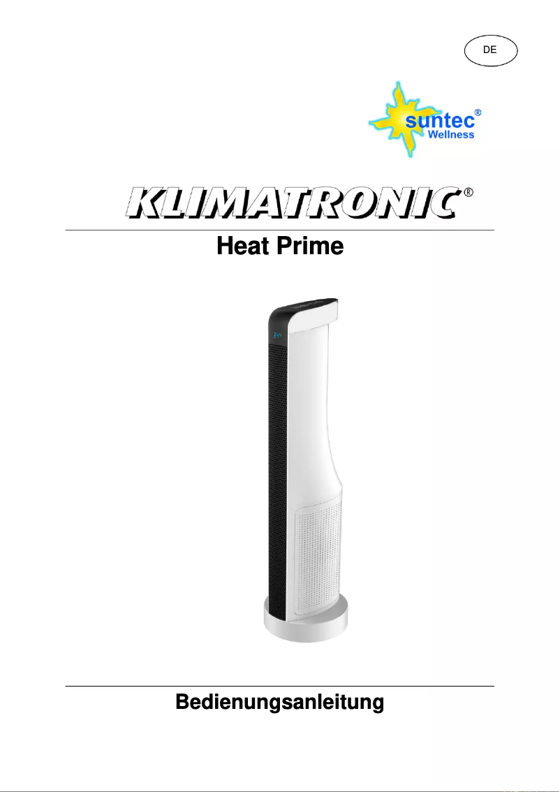 Page 1 de la notice Manuel utilisateur Suntec Heat Prime